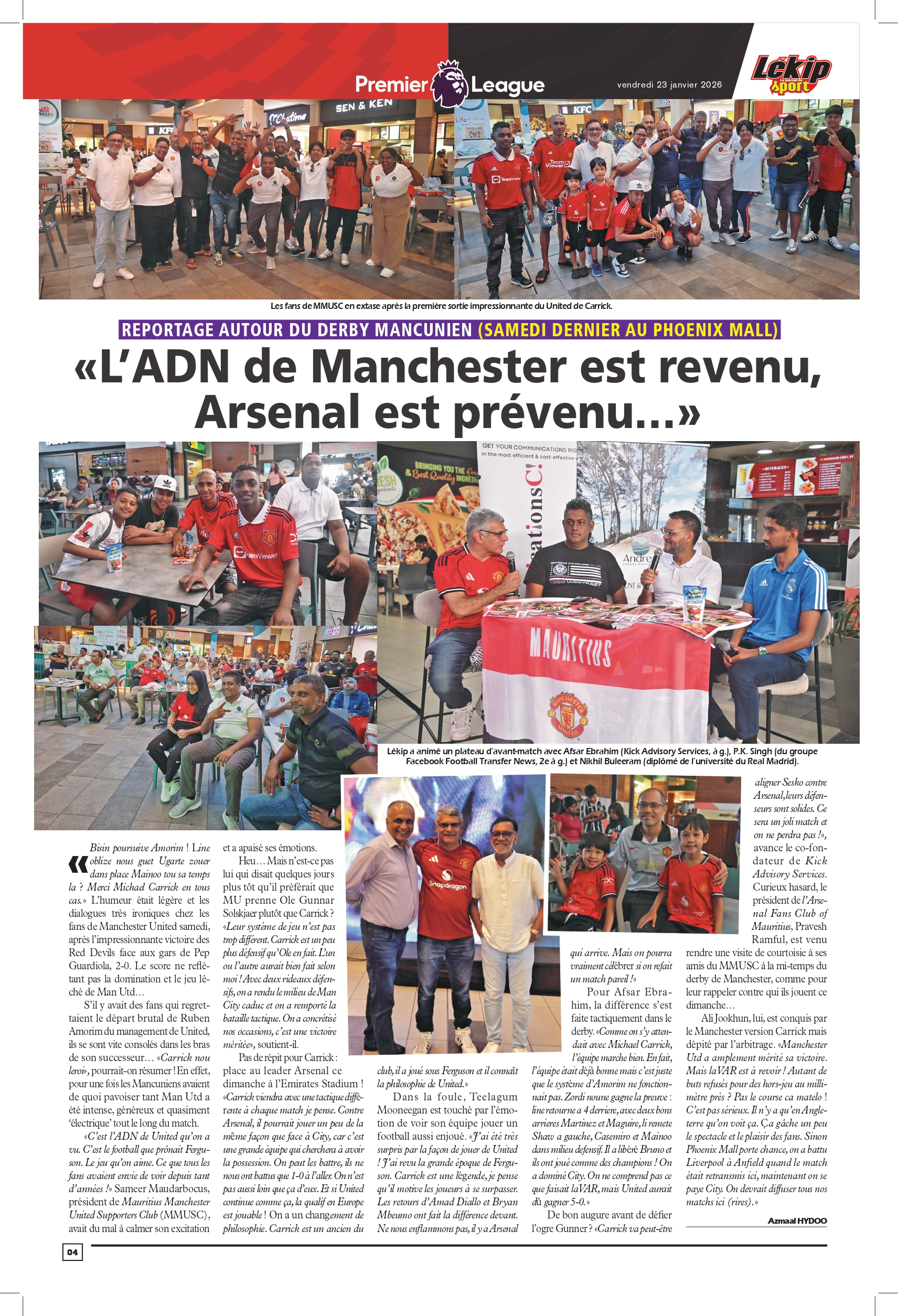 L’ADN de Manchester est revenu, Arsenal est prévenu